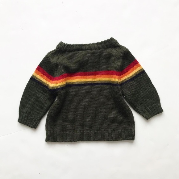 Teddy Knit Stripe Pullover